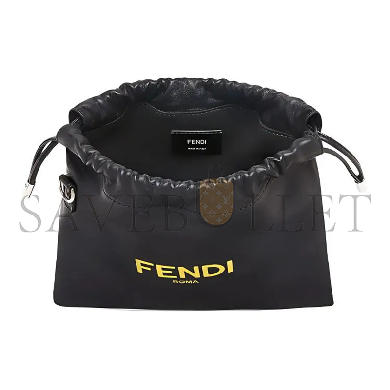 F**di soft nappa logo small drawstring pouch bag 7va510adm9f0r2a (24*23*2cm)